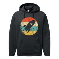 Retro Astronaut Rocket Vintage Space Ship Video Game Performance Fleece Hoodie