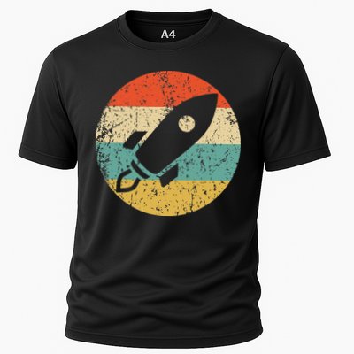 Retro Astronaut Rocket Vintage Space Ship Video Game Performance Shirt