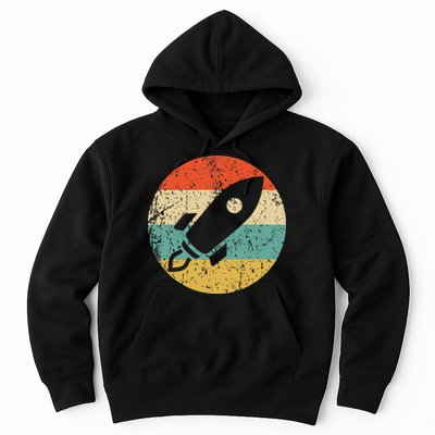 Retro Astronaut Rocket Vintage Space Ship Video Game Hoodie