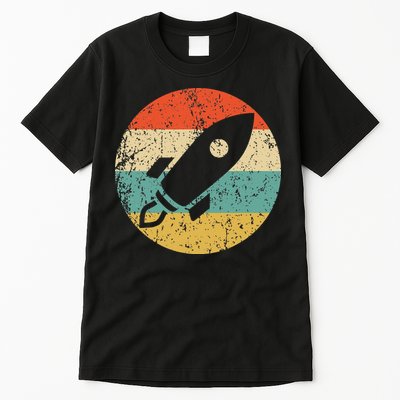 Retro Astronaut Rocket Vintage Space Ship Video Game Tall T-Shirt