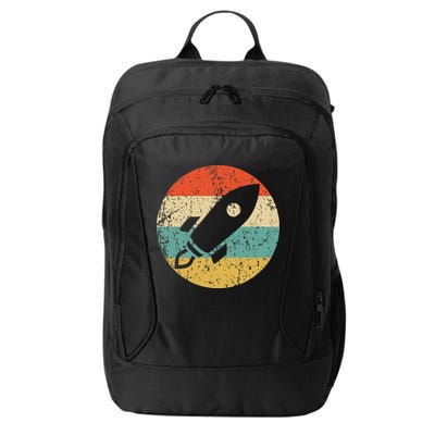 Retro Astronaut Rocket Vintage Space Ship Video Game City Backpack