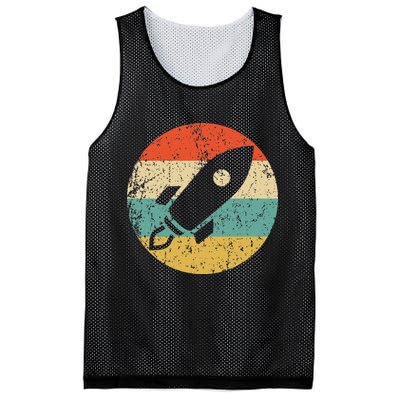 Retro Astronaut Rocket Vintage Space Ship Video Game Mesh Reversible Basketball Jersey Tank