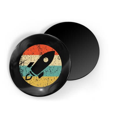Retro Astronaut Rocket Vintage Space Ship Video Game Magnet
