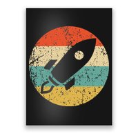 Retro Astronaut Rocket Vintage Space Ship Video Game Poster