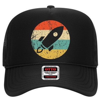 Retro Astronaut Rocket Vintage Space Ship Video Game Trucker Hat