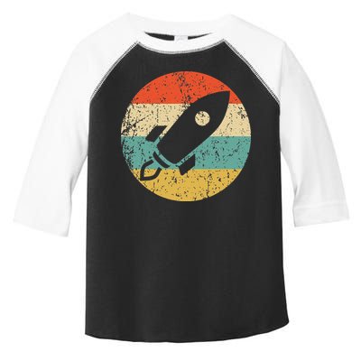Retro Astronaut Rocket Vintage Space Ship Video Game Toddler Fine Jersey T-Shirt