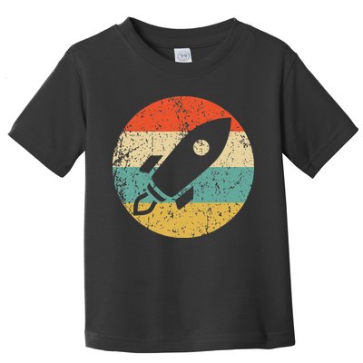 Retro Astronaut Rocket Vintage Space Ship Video Game Toddler T-Shirt