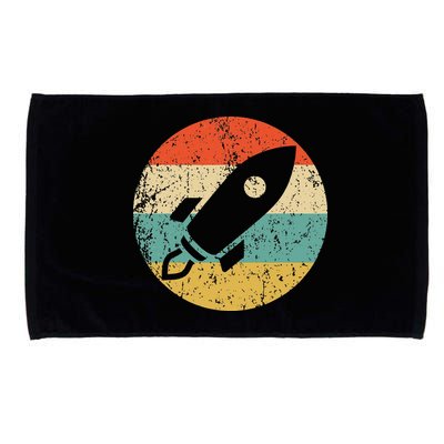 Retro Astronaut Rocket Vintage Space Ship Video Game Microfiber Hand Towel