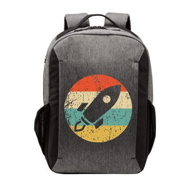 Retro Astronaut Rocket Vintage Space Ship Video Game Vector Backpack