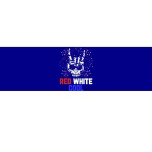 Rock And Roll Skull Hands 4th Of July Spooky Rocker Meaningful Gift Bumper Sticker