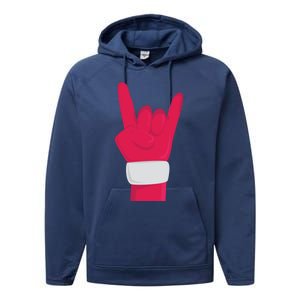 Rock And Roll Hand Santa Christmas Xmas Music Fans Musician Gift Performance Fleece Hoodie