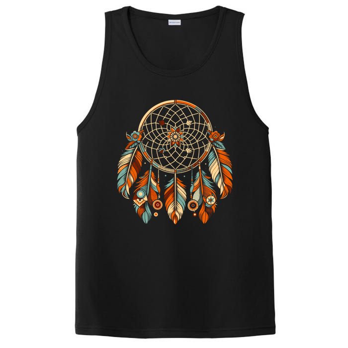 Retro Art Style Christmas Cool Dreamcatcher Symbol PosiCharge Competitor Tank