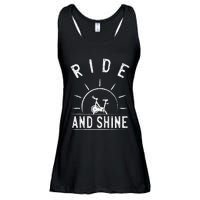 Ride And Shine Funny Indoor Spinning Spin Class Workout Gym Ladies Essential Flowy Tank