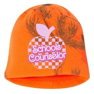 Retro Apple School Counselor Groovy Teacher Back To School Kati - Camo Knit Beanie