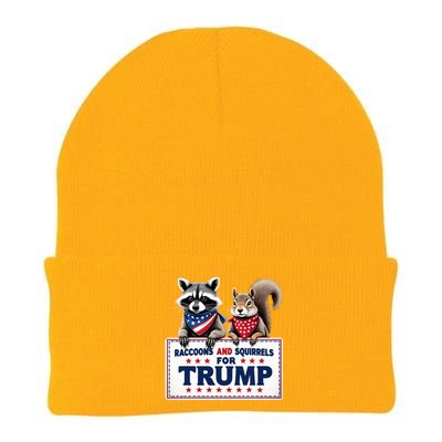 Raccoons And Squirrels For Trump Knit Cap Winter Beanie