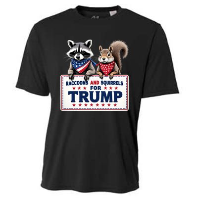 Raccoons And Squirrels For Trump Cooling Performance Crew T-Shirt