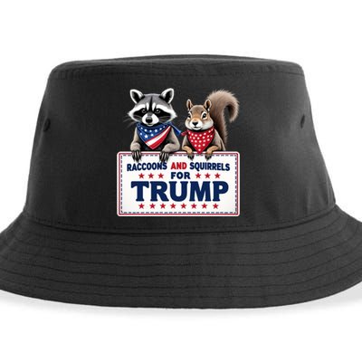 Raccoons And Squirrels For Trump Sustainable Bucket Hat