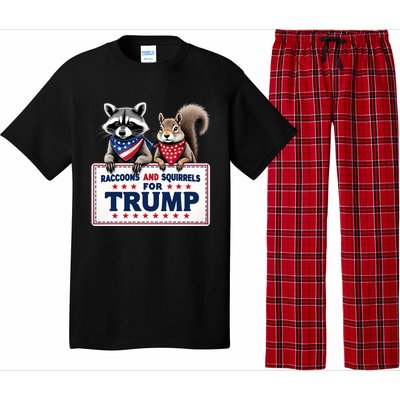 Raccoons And Squirrels For Trump Pajama Set