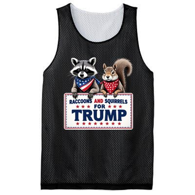 Raccoons And Squirrels For Trump Mesh Reversible Basketball Jersey Tank