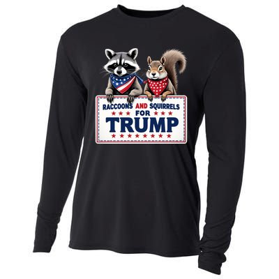 Raccoons And Squirrels For Trump Cooling Performance Long Sleeve Crew