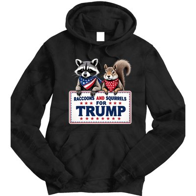 Raccoons And Squirrels For Trump Tie Dye Hoodie