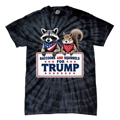 Raccoons And Squirrels For Trump Tie-Dye T-Shirt