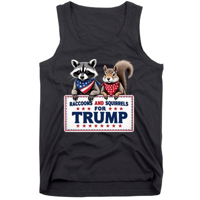 Raccoons And Squirrels For Trump Tank Top