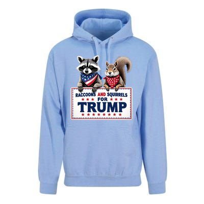 Raccoons And Squirrels For Trump Unisex Surf Hoodie