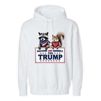 Raccoons And Squirrels For Trump Garment-Dyed Fleece Hoodie