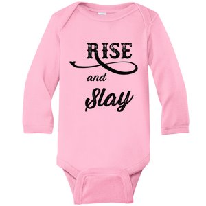 RISE and SLAY  Graphic Baby Long Sleeve Bodysuit