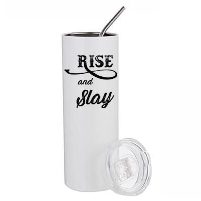 RISE and SLAY  Graphic Stainless Steel Tumbler