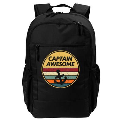 Retro Anchor Sailboat Vintage Sailing Captain Awesome Daily Commute Backpack