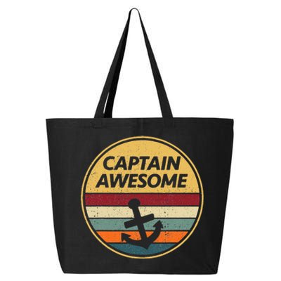 Retro Anchor Sailboat Vintage Sailing Captain Awesome 25L Jumbo Tote