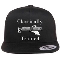 Retro Analog Slide Rule Vintage Classically Trained Student Flat Bill Trucker Hat