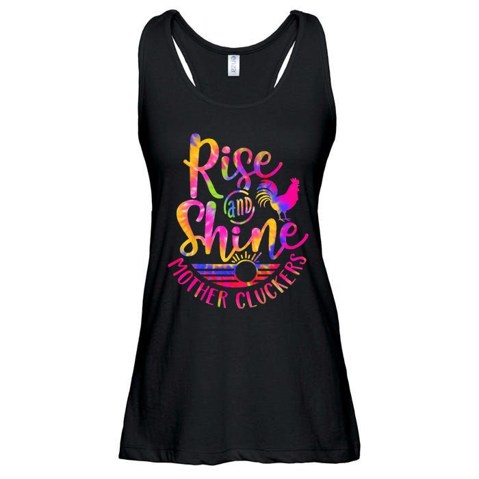 Rise and Shine Mother Cluckers Chicken World Farm Animals Ladies Essential Flowy Tank