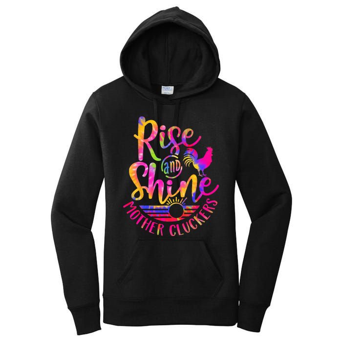 Rise and Shine Mother Cluckers Chicken World Farm Animals Women's Pullover Hoodie