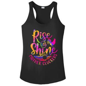 Rise and Shine Mother Cluckers Chicken World Farm Animals Ladies PosiCharge Competitor Racerback Tank