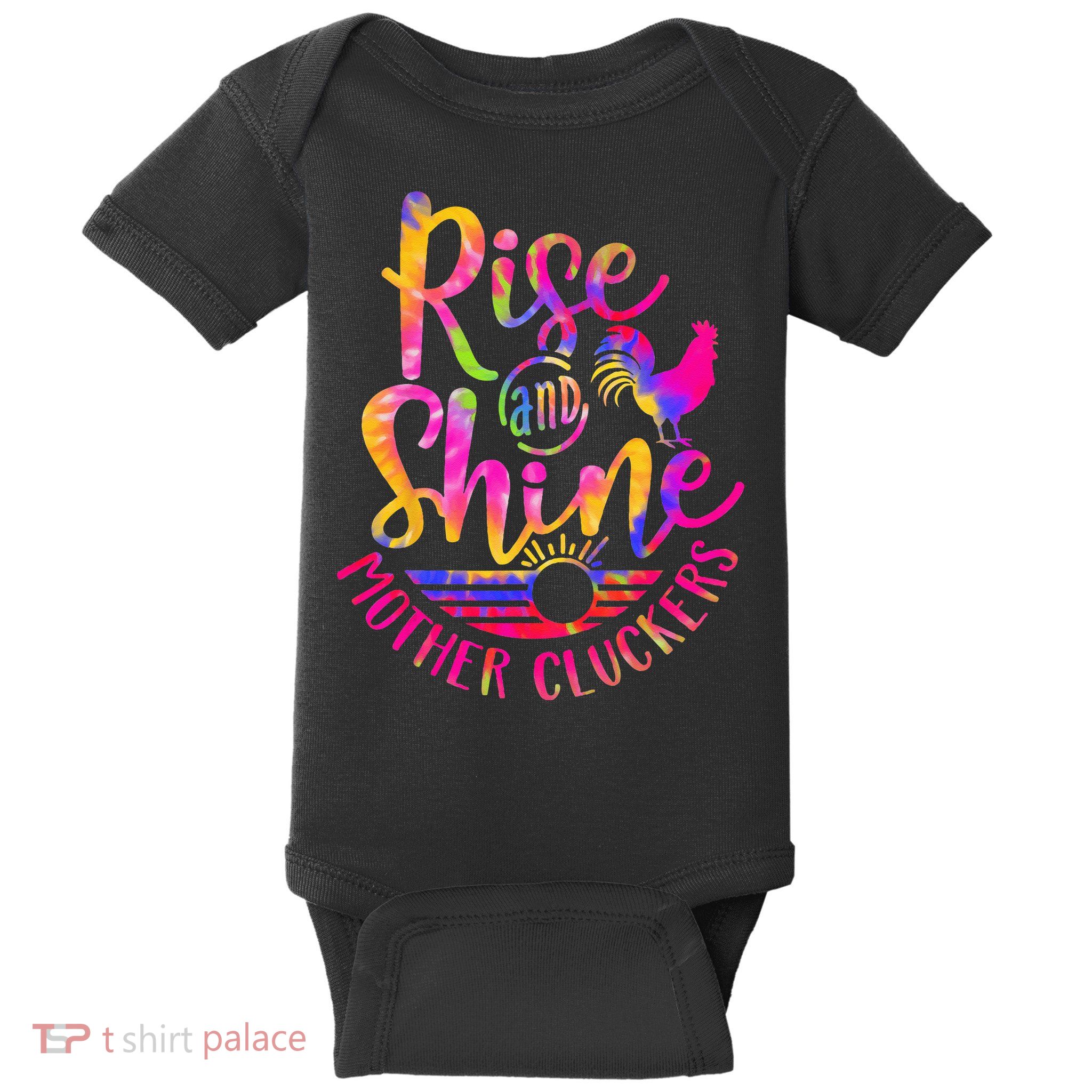 Rise and Shine Mother Cluckers Chicken World Farm Animals Baby Bodysuit