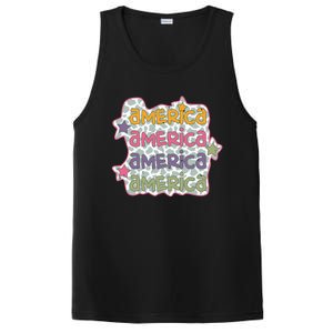 Retro America Star Gift PosiCharge Competitor Tank