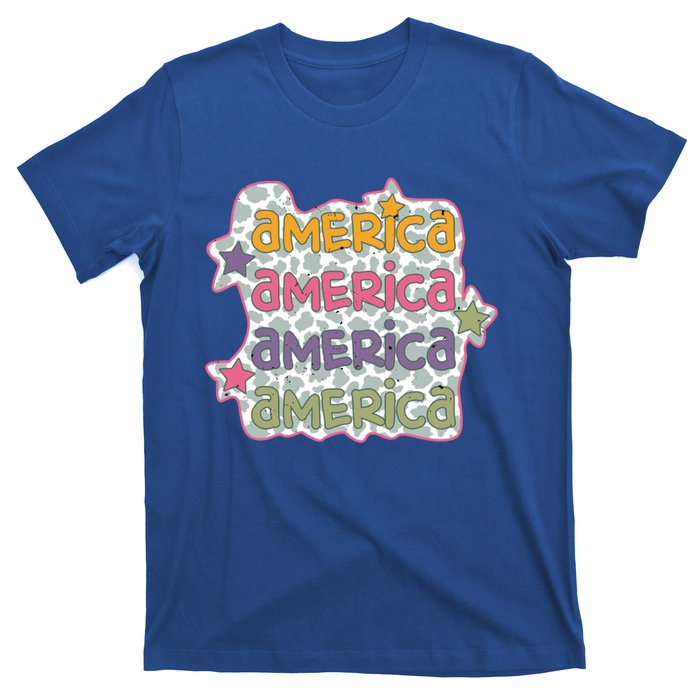 Retro America Star Gift T-Shirt