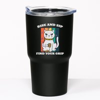 Rise And Sip Find Your Grip Funny Caffeine Coffee Tumbler