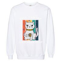 Rise And Sip Find Your Grip Funny Caffeine Coffee Garment-Dyed Sweatshirt