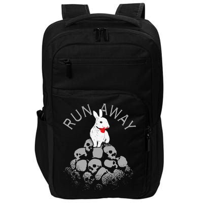 Run Away Scary Bunny With Skull, Scary Easter For, Women Impact Tech Backpack
