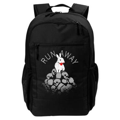 Run Away Scary Bunny With Skull, Scary Easter For, Women Backpack