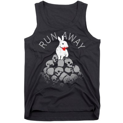Run Away Scary Bunny With Skull, Scary Easter For, Women Tank Top