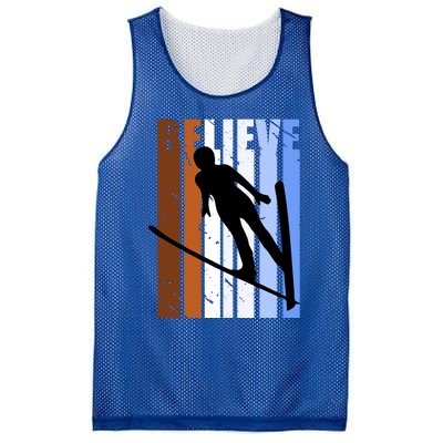 Retro Alpine Ski Jumping Jumper Female Competition Vintage Cool Gift Mesh Reversible Basketball Jersey Tank