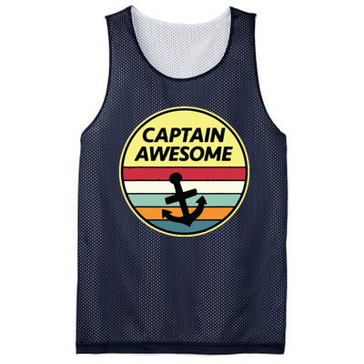 Retro Anchor Sailboat Vintage Sailing Captain Awesome Mesh Reversible Basketball Jersey Tank