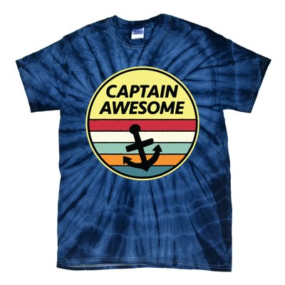 Retro Anchor Sailboat Vintage Sailing Captain Awesome Tie-Dye T-Shirt