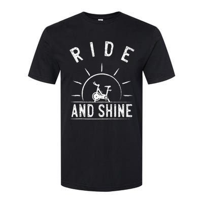 Ride And Shine Funny Indoor Spinning Spin Class Workout Gym Softstyle® CVC T-Shirt