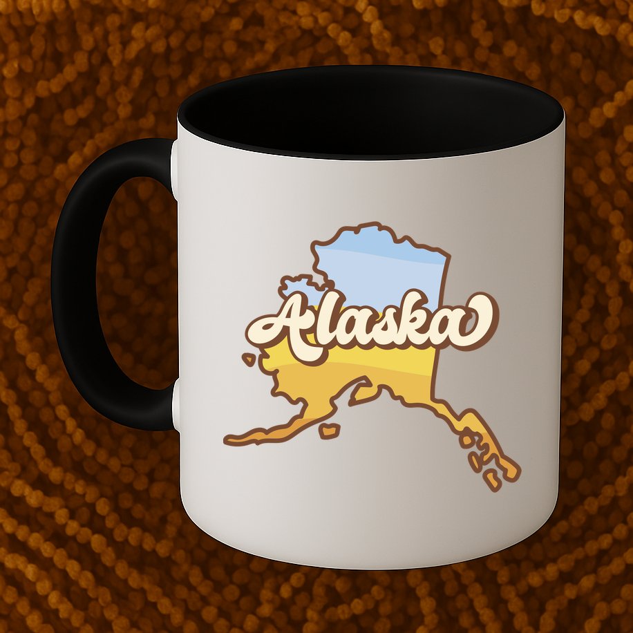 Retro Alaska State Logo Mug